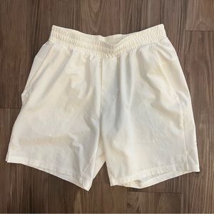 Men’s white lululemon shorts